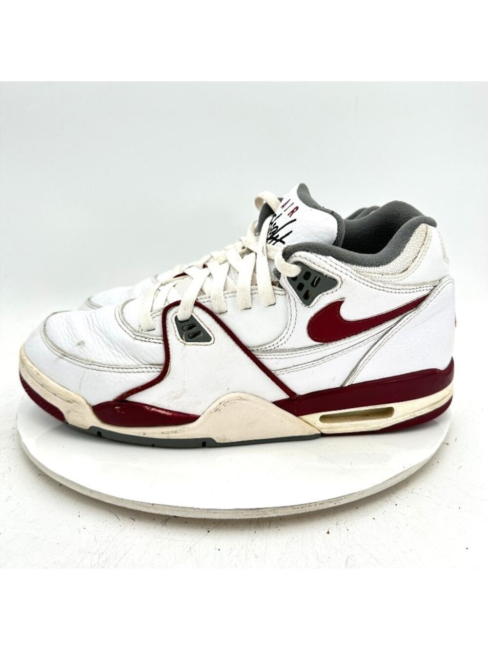Nike Air Flight 89 Men Size 11 DD1173-100 White Team Red Smoke Grey Shoes